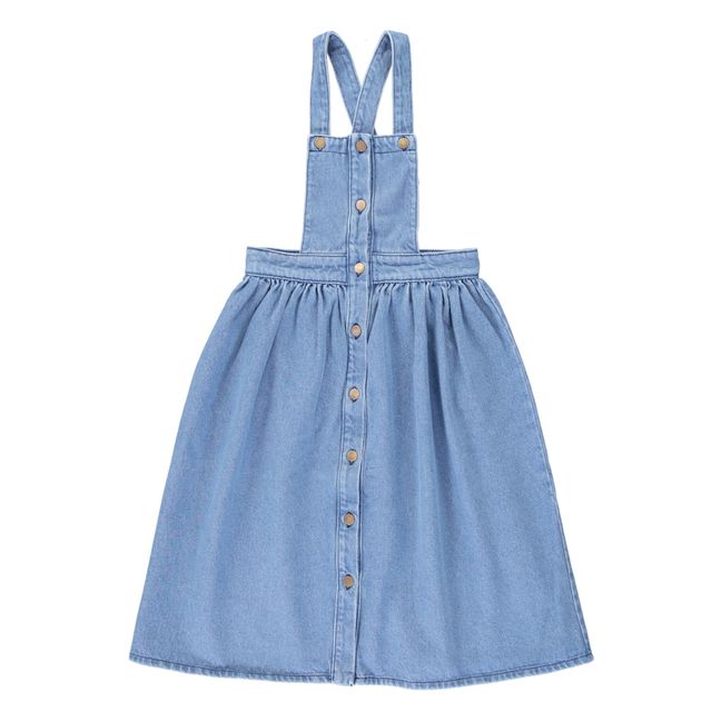 Kleid Baumwolle recycelt Denim Mikaela | Blau
