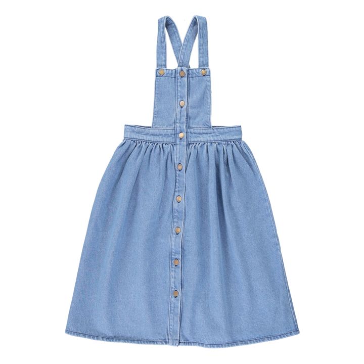 Kleid Baumwolle recycelt Denim Mikaela | Blau- Produktbild Nr. 0