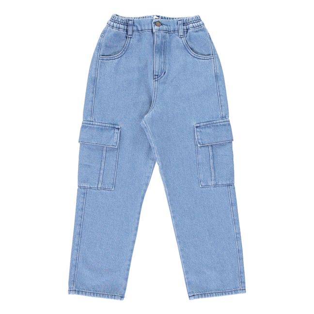 Pantaloni in Denim di Cotone Riciclato e Responsabile Fallon | Blu