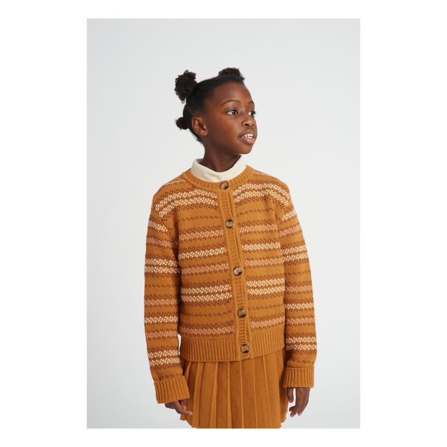 Wilder - Cardigan in lana a righe | Arancione