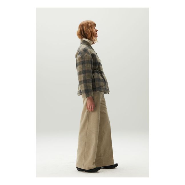 Chaqueta York a cuadros de lana | Topo