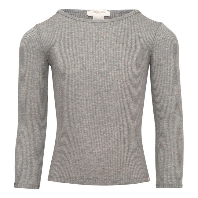 T-shirt Soie Bergen | Gris