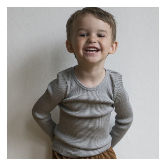 T-shirt in Seta Bergen  | Grigio