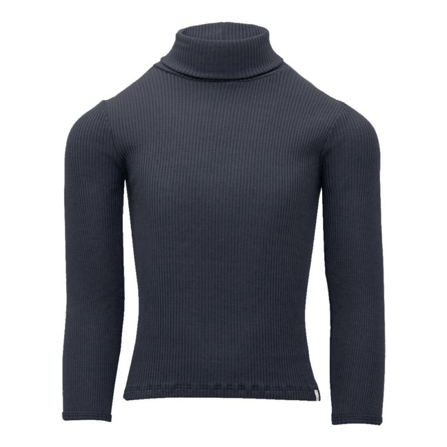 Rollkragenpullover Baumwolle und Seide Bui | Navy