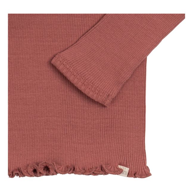 Pull Bui Seamless Soie et Coton | Vieux Rose