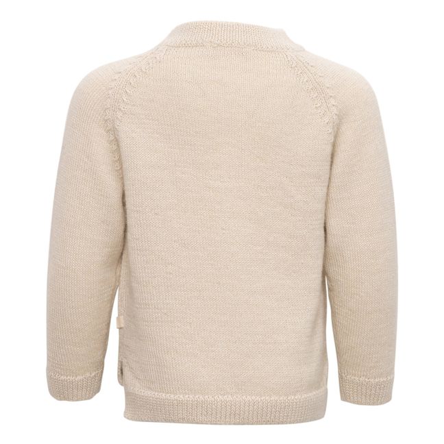 Cardigan, modello: Kobenhavn, in lana di alpaca | Ecru
