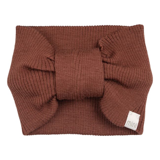 Headband Côtelé Mérinos Alba | Terracotta