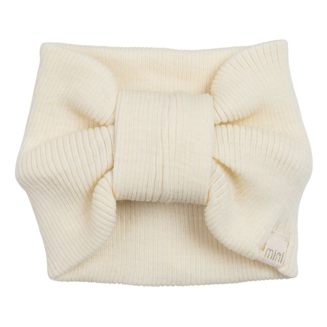 Headband Côtelé Mérinos Alba | Ecru