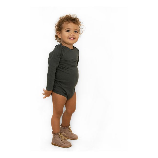 Body Coton Bio Norra | Vert foncé