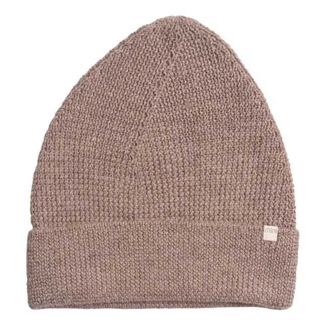 Bonnet Côtelé Baby Alpaga Koolie | Marron