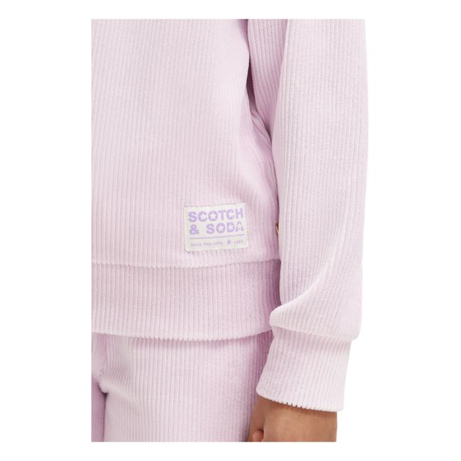 Corduroy-Sweatshirt | Rosa