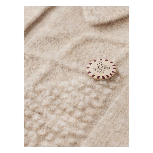 Strickjacke ohne Ärmel | Beige