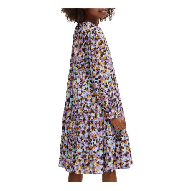 Leopard Print Dress | Purple