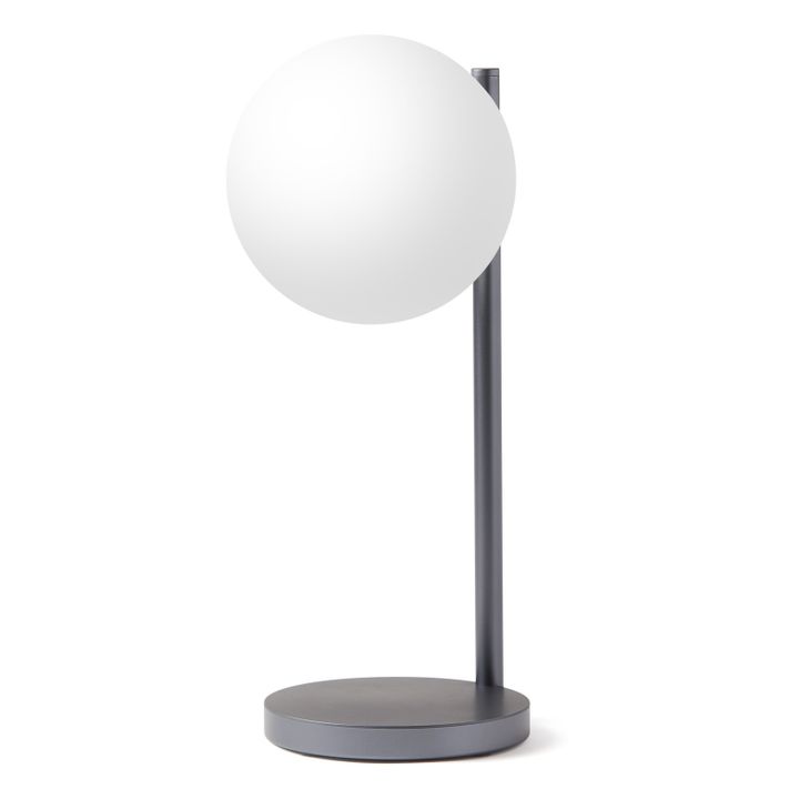 Bubble LED desk lamp and charging stand | Steel Grey- Product image n°0