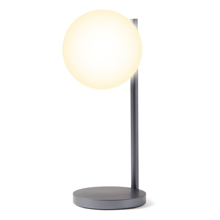 Bubble LED desk lamp and charging stand | Steel Grey- Product image n°4