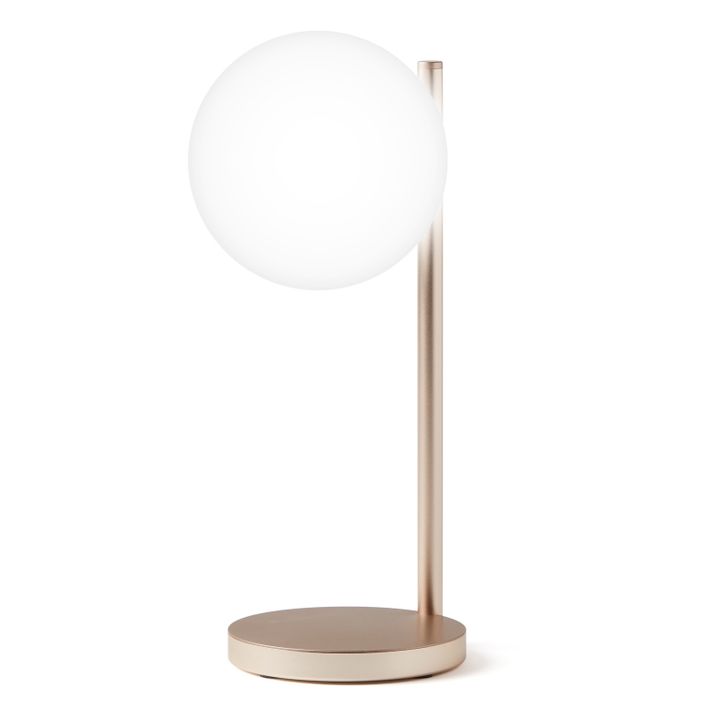 Lámpara LED de sobremesa Bubble y soporte de carga | Gold- Imagen del producto n°4