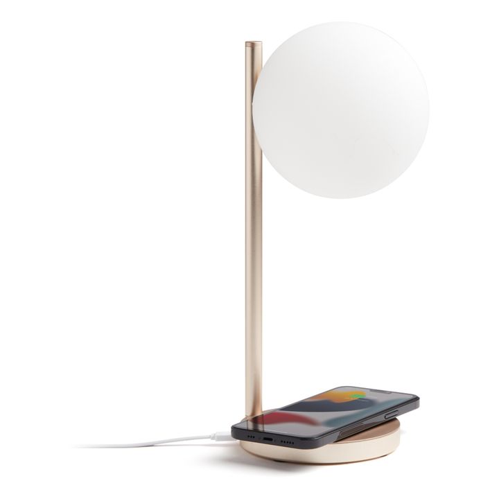 Lampe de bureau LED et support de chargement Bubble | Gold- Image produit n°6