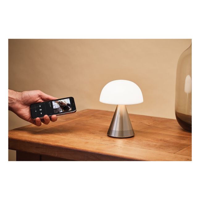 Lampada da tavolo Mina Audio | Alluminio