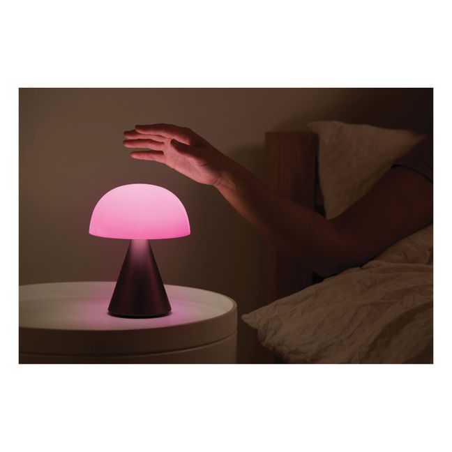 Lampada da tavolo Mina Audio | Grigio acciaio