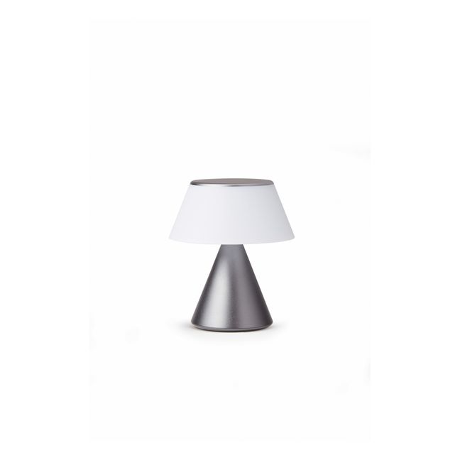 Tragbare LED-Lampe Luma | Metallgrau