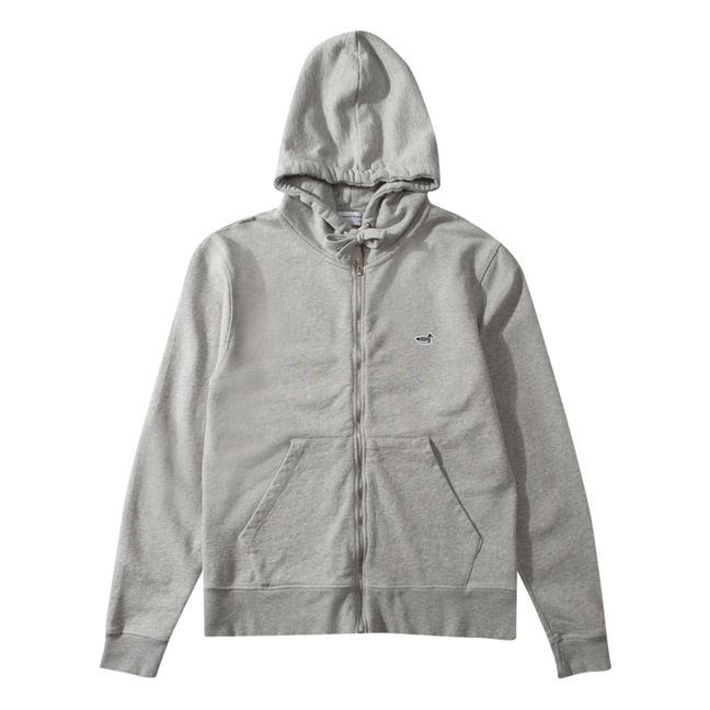 Sweat Zippé Duck Patch | Gris
