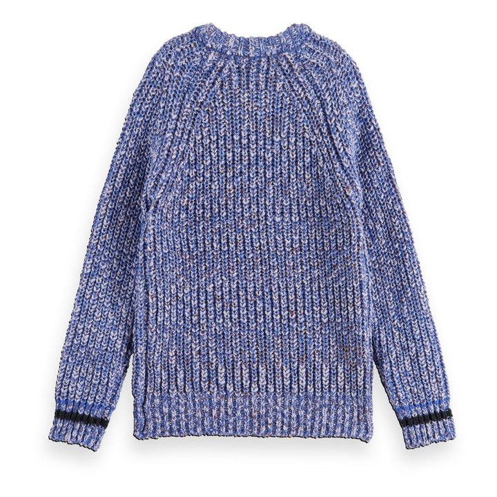 Jacquard Pullover | Blue- Product image n°6