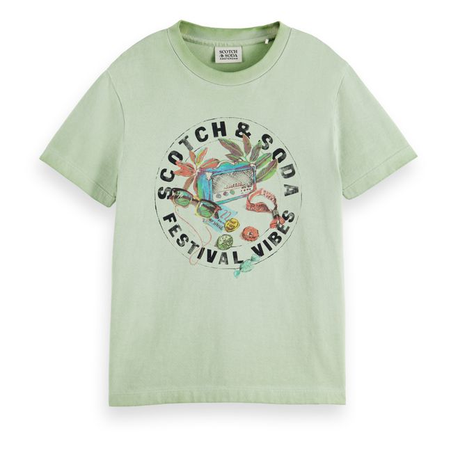 T-shirt con stampa | Verde