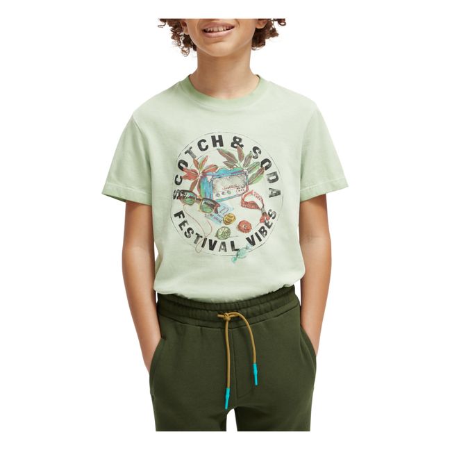 Bedrucktes T-Shirt | Grün