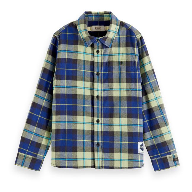 Organic Cotton Flannel Check Shirt | Multicoloured
