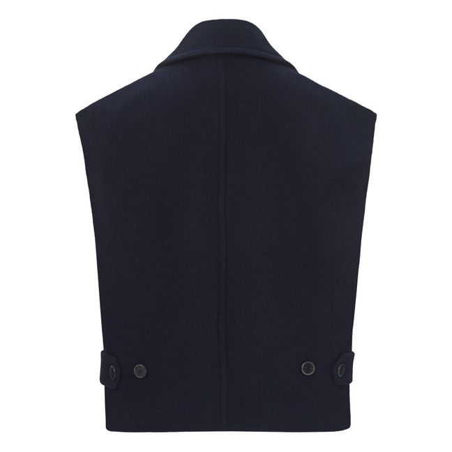 Woollen Vest | Azul Marino