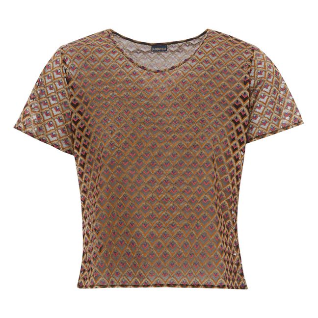 T-Shirt Carlos Dentelle Vintage | Doré