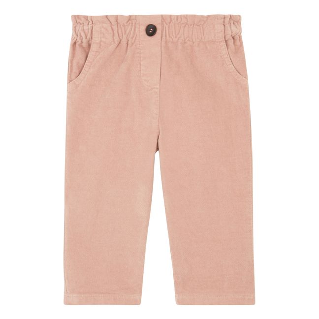 Pantaloni in velluto | Rosa chiaro