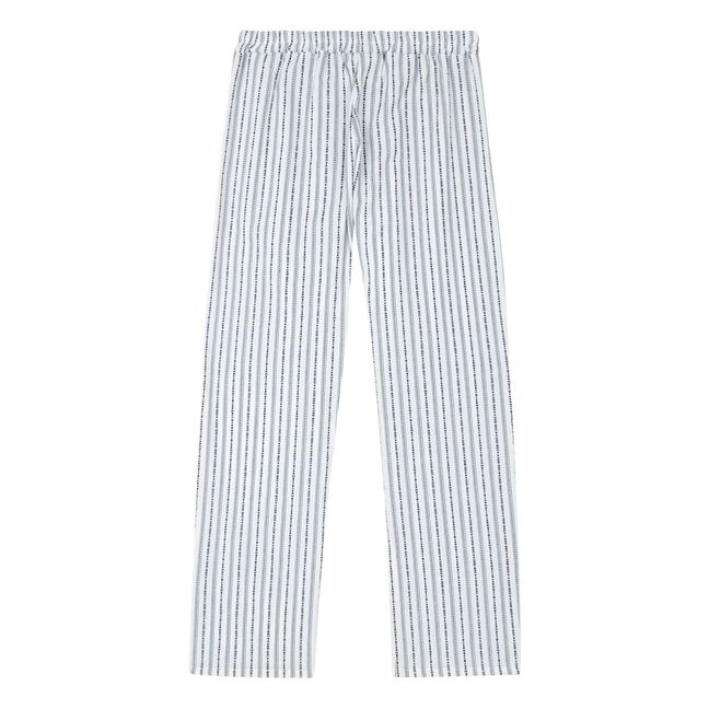 Organic Cotton Straight Leg Pants | Ecru