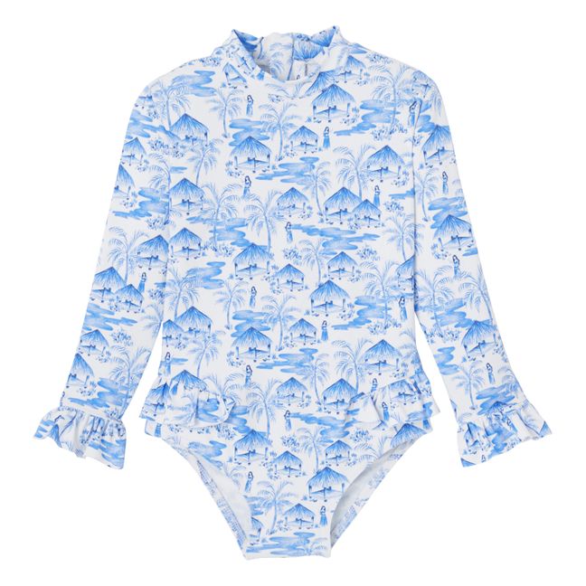 Maillot de Bain Anti-UV Matière Recyclée Vahine | Bleu