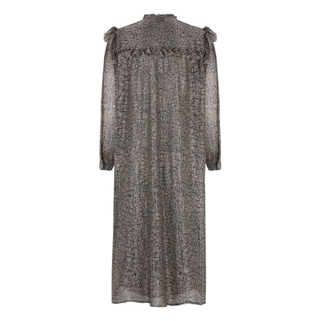 Robe New York Léopard Métallisé | Beige