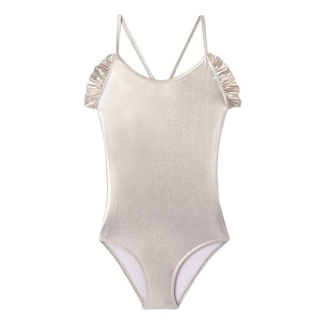 Maillot de Bain à Paillettes Sorbet | Gris anthracite