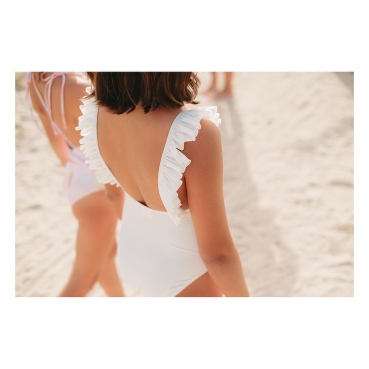 Badeanzug aus recyceltem Material Bora Bora | Weiß- Produktbild Nr. 1