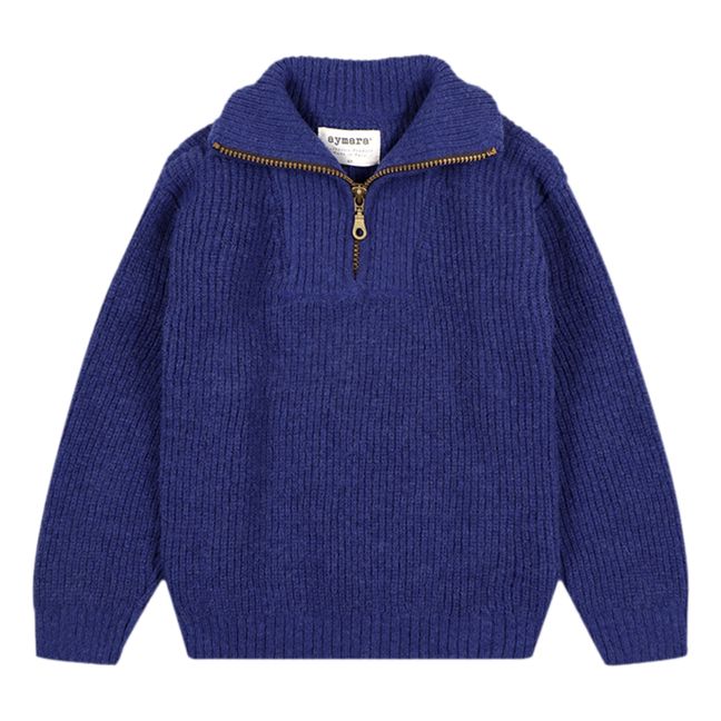 Levi Baby Alpaca Merino Wool Sweater | Blue