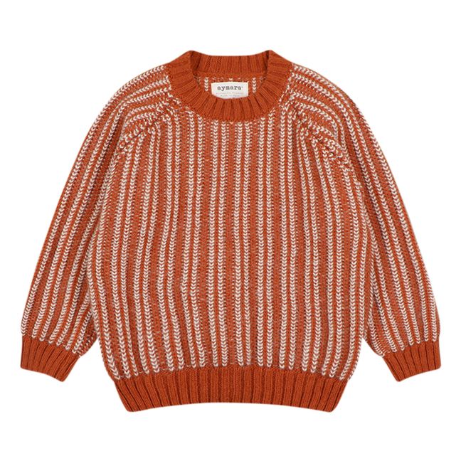 Elias Baby Alpaca Sweater | Terracotta