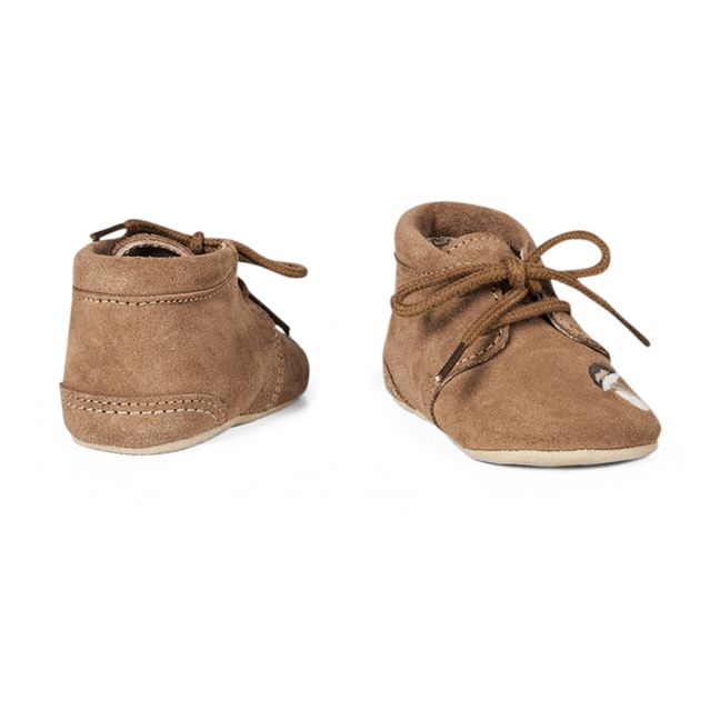 Chaussons Woodland Crib - Collection Uniqua | Marron clair 