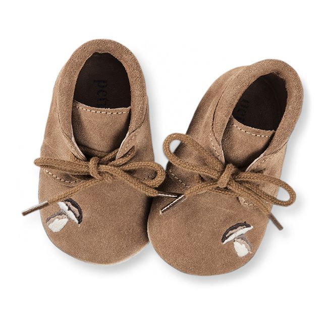 Chaussons Woodland Crib - Collection Uniqua | Light brown
