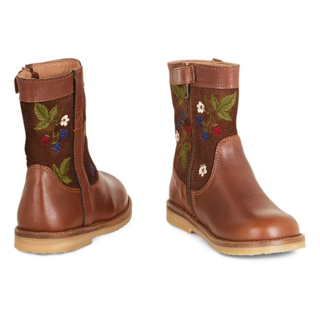 Lorride Zip Boots - Uniqua Collection | Brown