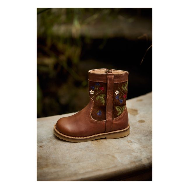 Lorride Zip Boots - Uniqua Collection | Brown