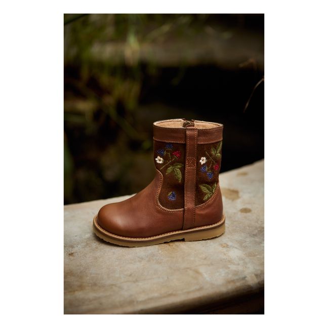 Bottes Zip Lorride - Collection Uniqua | Marron