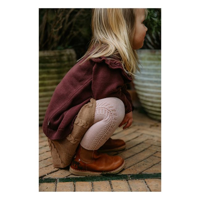 Zip Ankle Boots Wald - Uniqua Kollektion | Cognac-Farbe