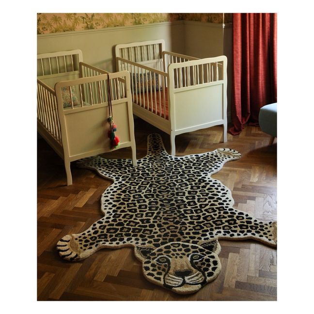 Loony wool leopard rug