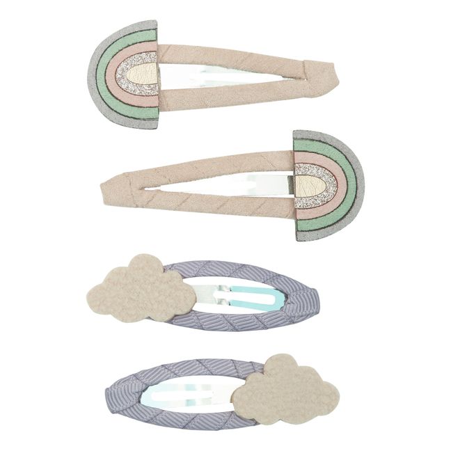Set of 4 R'Bow & Cloud hair clips | Lilac