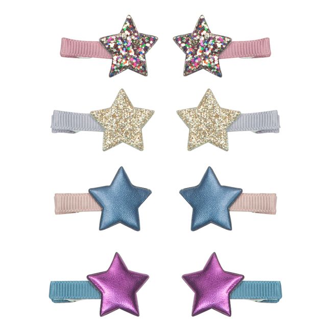 Set of 8 Ziggy Star mini hair clips | Lilac