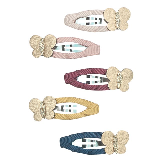 Set 5 Barrettes Ivy | Rose pâle