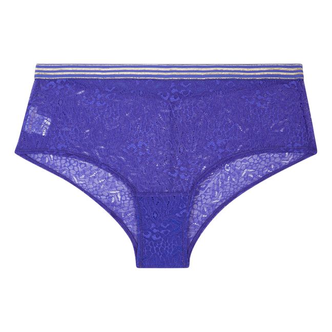 Shorty Judith Dentelle | Bleu électrique
